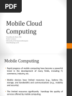 Mobile Cloud Computing: Chamitha de Alwis, PHD Senior Lecturer University of Sri Jayewardenepura Chamitha@Sjp - Ac.Lk