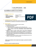 Examen Sustitutorio TERMODINAMICA Desarrollado