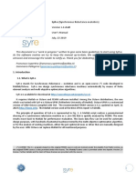 Syr-E (Synchronous Reluctance Evolution) : Version 1.6 Draft User'S Manual July, 23 2019