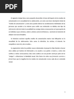 Medios de Comunicacion en La Sexualidad de Los Adolescentes