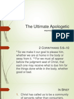 The Ultimate Apologetic: Prepping For The Final Exam P 2:1-5