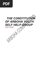 The Constitution of Arboha Youth Self Help Group: JULY 2020