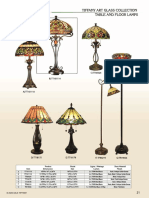 TI Ffany ART Glass Collecti ON AND Floor Lamps: C) TT60024 B) TT101114