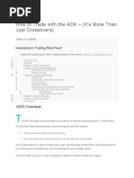 How To Trade With The ADX