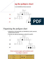 Organising The Pedigree Chart: - Generations Are Identified by Roman Numerals