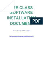 Pre Class Software Installation Document