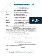 CARTA #20 Del Supervisor Conformidad de Liquidacion TF