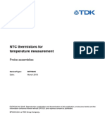 NTC Thermistors For Temperature Measurement: Probe Assemblies