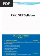 UGC NET Syllabus UGC NET Syllabus