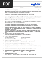 Mole Concept Worksheet 2 PDF