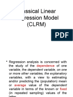 Classical Linear Regression Model (CLRM)