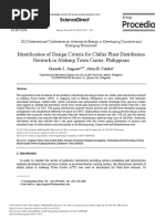 Identification of Design Criteria For Chiller Plant Distribution Network in Alabang Town Center, Philippines