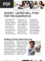 Skinny: United Will Push For The Quadruple!: Ronaldo Re-Join'S Milan