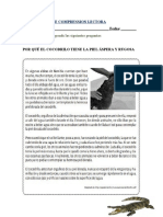 Evaluacion Procesual de Comprension Lectora 8 Al 12 de Junio