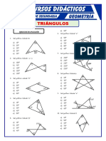 Ejercicios de Triangulos para Primero de Secundaria PDF