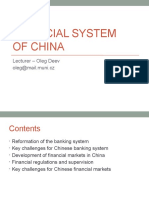 Financial System of China: Lecturer - Oleg Deev Oleg@mail - Muni.cz