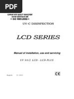 Uv 80/2 LCD - LCD Plus: Manual of Installation, Use and Servicing