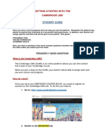 Getting Started With The Cambridge LMS