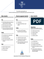 Boiler Checklist Electrical Equipment Checklist Burner Checklist