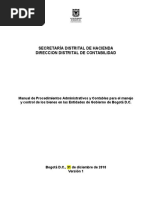 Manual de Procedimientos Administrativos y Contables para Manejo de Bienes de Entidades de Gobierno de Bogotá, D.C