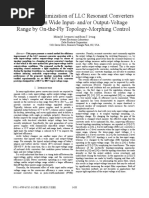 Efficiency Optimization of LLC Resonant Converters Operating in Wide Input - Andor Output-Voltage Range by On-the-Fly Topology-Morphing