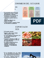 SECTORES ECONOMICOS DEL ECUADOR para Exponer