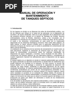 Manual de Operacion y Mantenimiento Tanque Septico