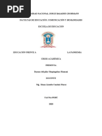 Educación Frente A La Pandemia - Crisis Adémica