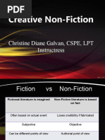 Creative Non-Fiction: Christine Diane Galvan, CSPE, LPT Instructress