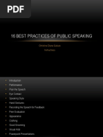 16 Best Practices of Public Speaking