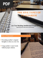 The Five Types of Plagiarism: Are You Stealing Intellectual Property?