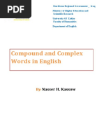 Compound and Complex Words in English: Nasser H. Kassow