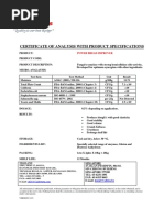 Certificate of Analysis With Product Specifications: Power Bread Improver