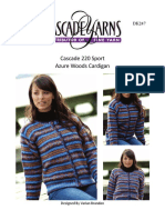 Cascade 220 Sport Azure Woods Cardigan: Designed by Varian Brandon