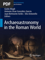 Archaeoastronomy in The Roman World by Giulio Magli, Antonio César González-García, Juan Belmonte Aviles, Elio Antonello