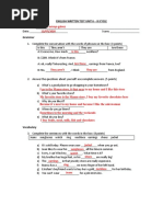 English Written Test Unit 6 - Iii Cycle