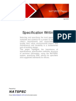 Specification Writing PDF