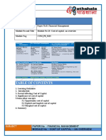 Cost of Capital-Overview