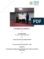 Congratulations !: Mr. Sukarn Singh