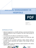 Material Management in Hospitals