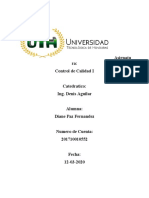 Tarea de Control de Calidad II Parcial