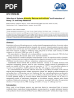 SPE-175312-MS Selection of Suitable Viscosity Reducer To Facilitate Test Production of Heavy Oil and Deep Reservoir