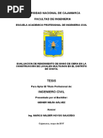 Tesis Evaluacion de Rendimiento de Mano de Obra en La Construcción de Locales Multiusos en El Dis