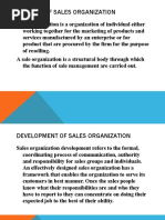 Sales Organisation