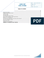 A320 CBT Fuel System: Table of Content