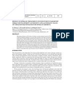 Design of Sewage Treatment System For Puttaparthy Urban Development Authority and Alternate Usage of Treated Wastewater For Sewage Farming