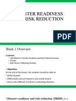 Disaster Readiness and Risk Reduction