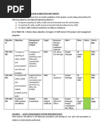 STFC Objectives and Targets SHE Plan