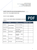 Safety, Health and Environmental Plan: Project Title: Fall Arrest Protection