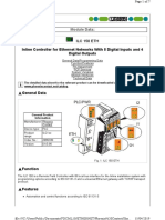 Ilc 150 Eth Inline Controller For Ethernet Networks With 8 Digital Inputs and 4 Digital Outputs